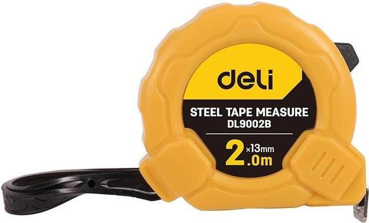 Actual product image Deli Tools Steel Measuring Tape 2m/13mm EDL9002B (yellow) (2 m)