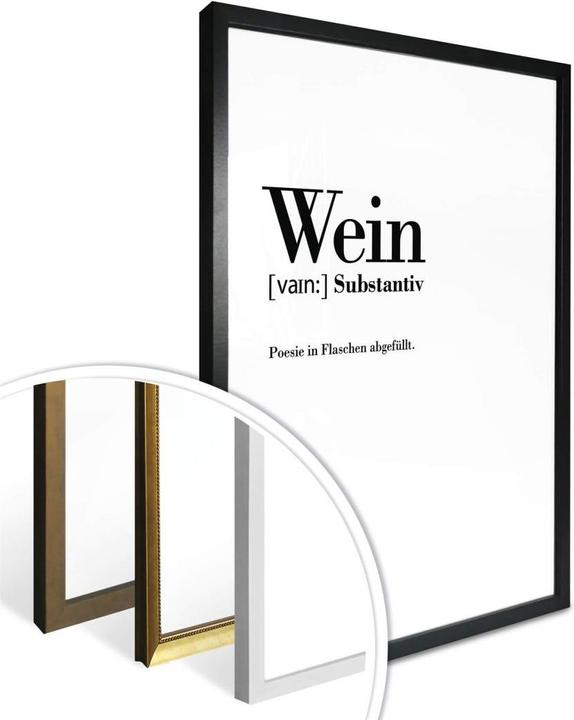 Produktbild Trenddeko Grammatik - Wein (60 x 80 cm)
