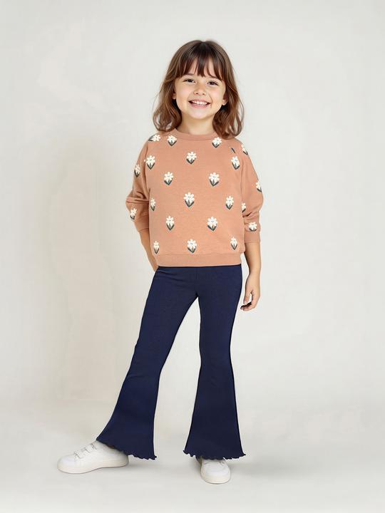Actual product image Vertbaudet Mädchen-Set: Sweatshirt & Flared-Leggings (140)