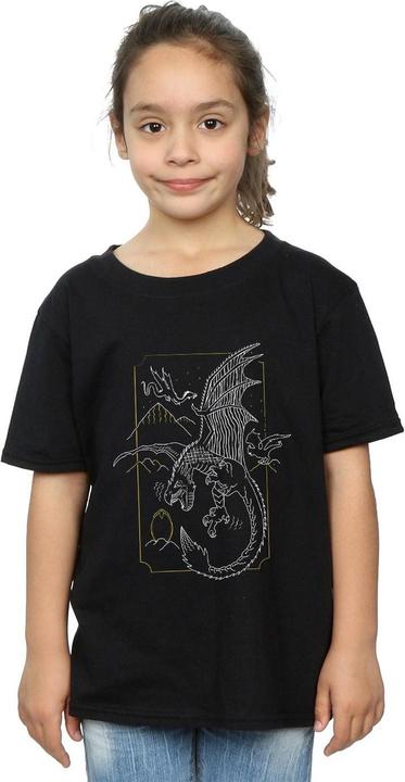 Produktbild Dragon Line Art TShirt Mädchen (116)
