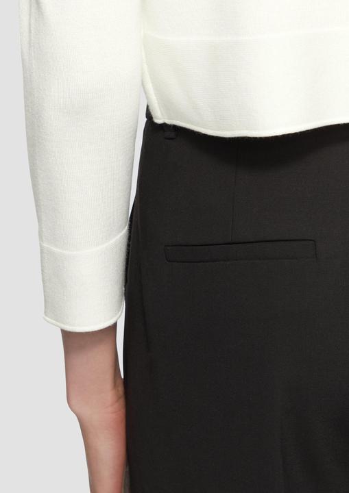 Actual product image S.Oliver Strickjacke Offene Feinstrick-Jacke mit 3/4-Ärmeln (38)