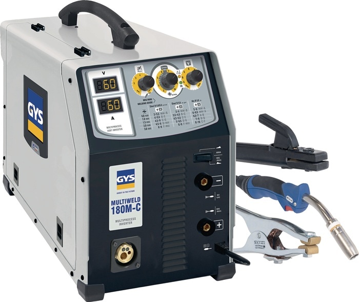 Immagine prodotto GYS Sistema di saldatura MIG/MAG MULTIWELD 180M-C- con accessori 30-180 A Gasg.