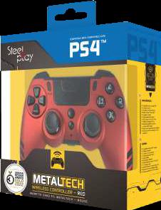 Actual product image Steelplay Slim Pack Wireless Controller Ruby Red Multi (PC, PS4)