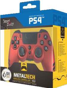 Image du produit Steelplay Slim Pack Wireless Controller Ruby Red Multi (PC, PS4)