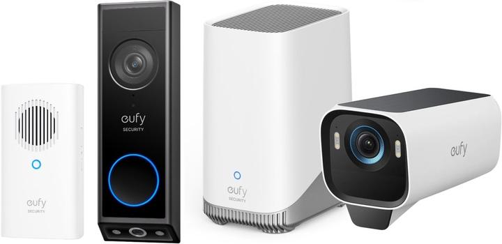 Produktbild eufy Security S3 Pro Buitencamera met HomeBase 3 + Security E340 Video Deurbel