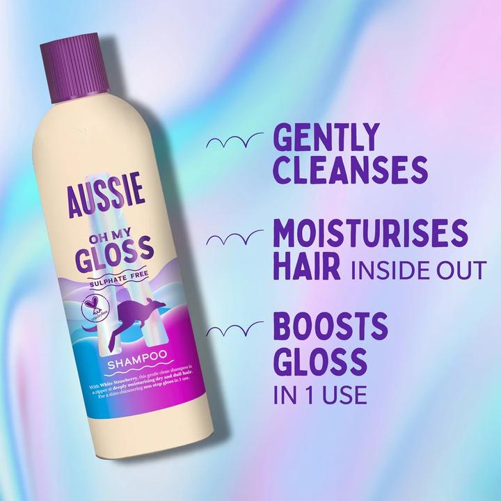 Produktbild Aussie OhMyGlossShampoo -300ml (Flüssiges Shampoo, 300 ml)