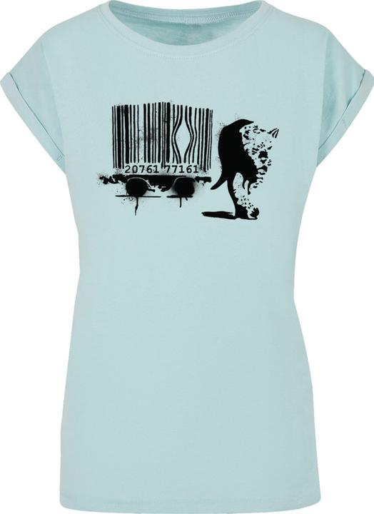 Produktbild Merchcode Ladies Brandalised - Barcode Leopard Circle T-Shirt - 189203 (L)