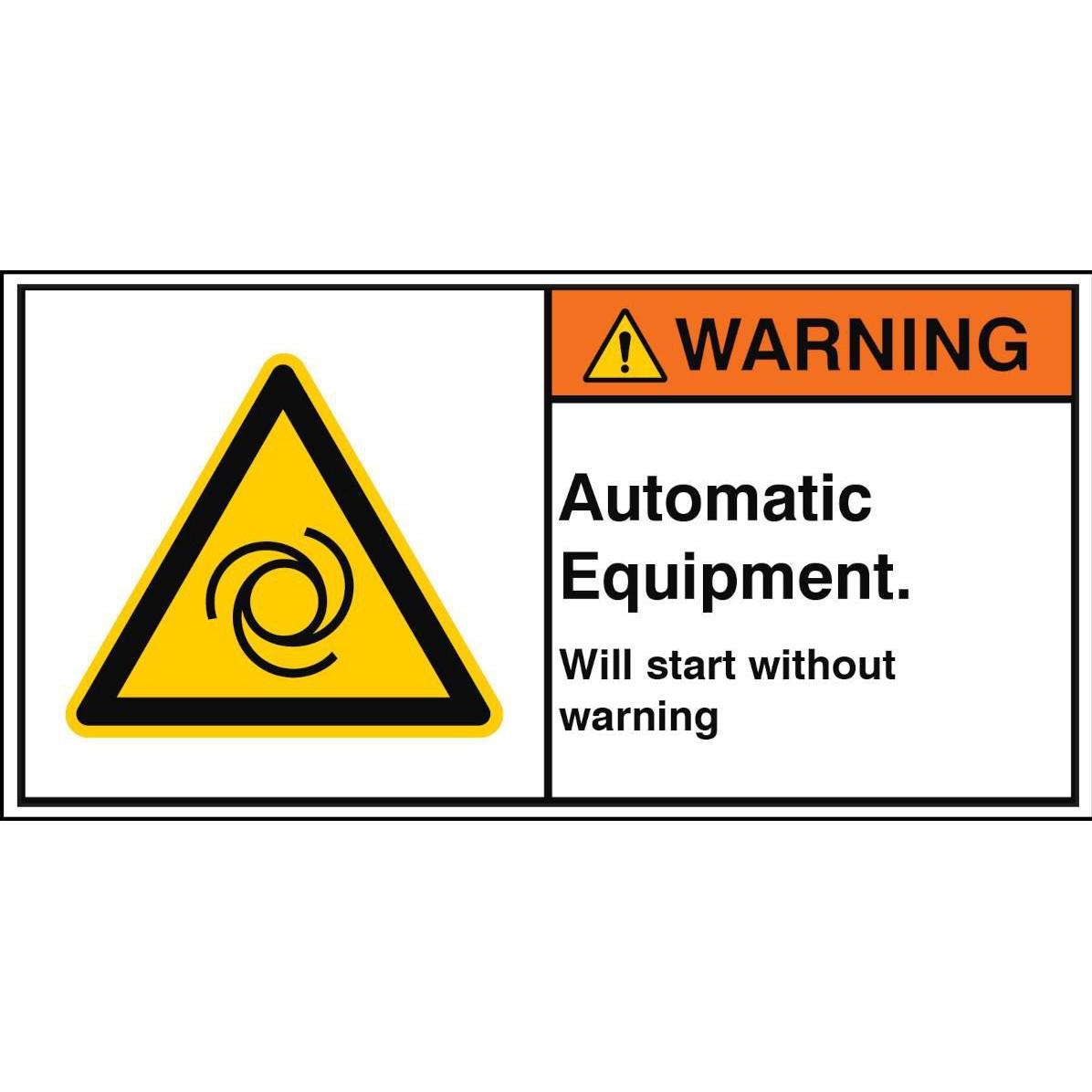 Thumbnail - Brady, Sicherheitskennzeichnung, ISO Safety Sign - Automatic