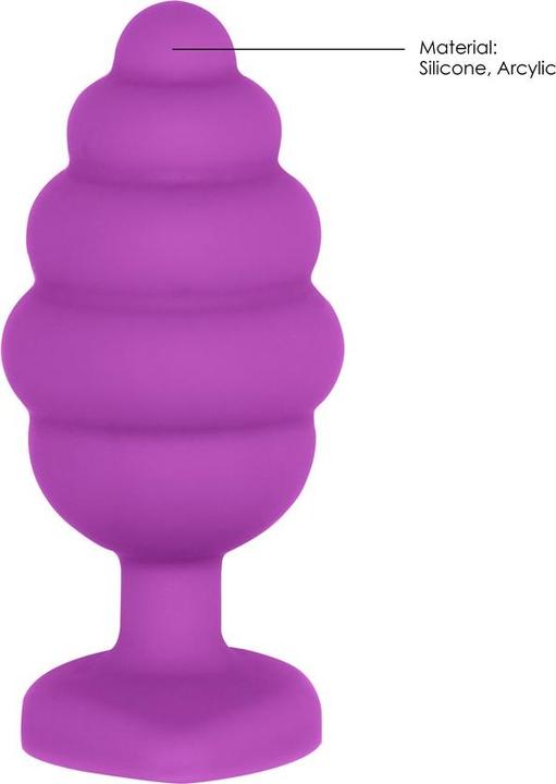 Produktbild Ouch! Regular Ribbed Diamond Heart Plug