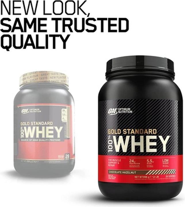Image du produit Optimum Nutrition Gold Standard 100% Whey (Chocolat et noisette, 1 x, 896 g)
