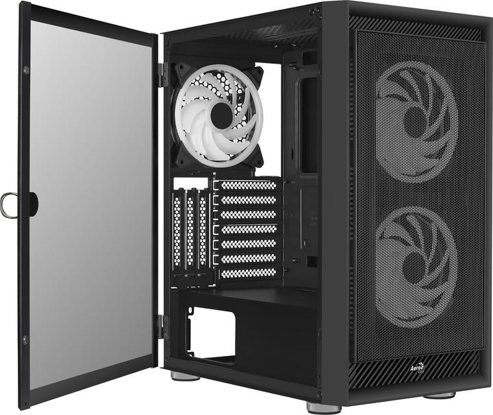Produktbild AeroCool Geh Midi Graphite black v3 MicroATX/ATX/MiniITX o.N (ATX, mATX, Mini-ITX)