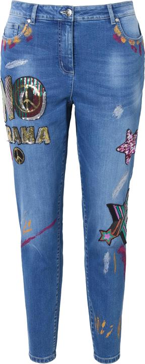 Immagine prodotto Angel of Style Slim-Fit Jeans, bequeme Passform, Patches, 5-Pocket (54)