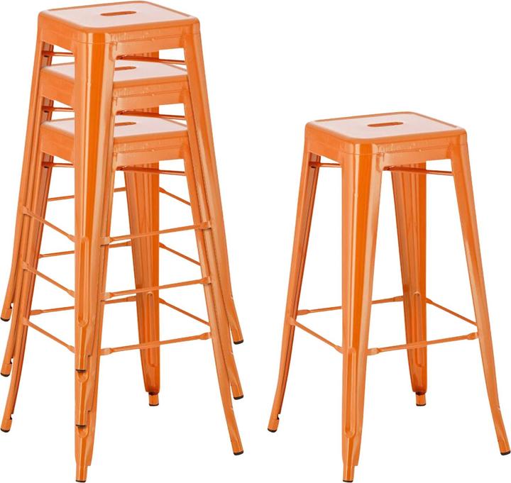 Actual product image CLP Joshua bar stool, orange