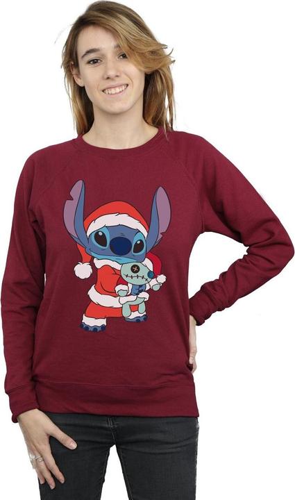 Actual product image Disney Womens/Ladies Lilo And Stitch Stitch Christmas Sweatshirt (L)