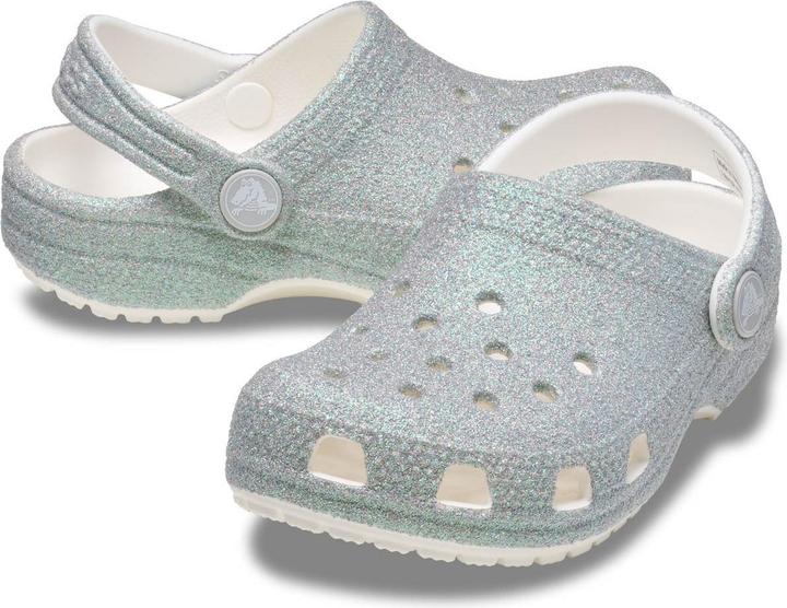 Actual product image Crocs K's Classic IridesGlitter Clog (30)