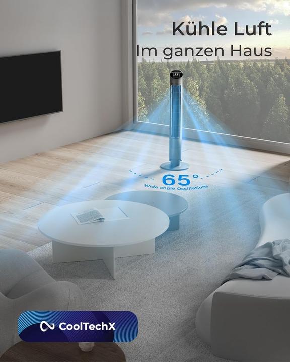 Produktbild CoolHome Turmventilator CF2205 mit Fernbedienung