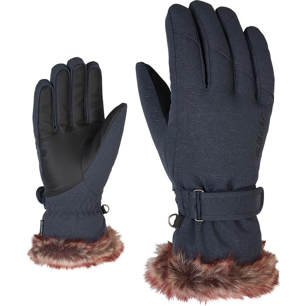 Ziener, Damen, Handschuhe, skihandschuhe damen kim, Grau, (8)
