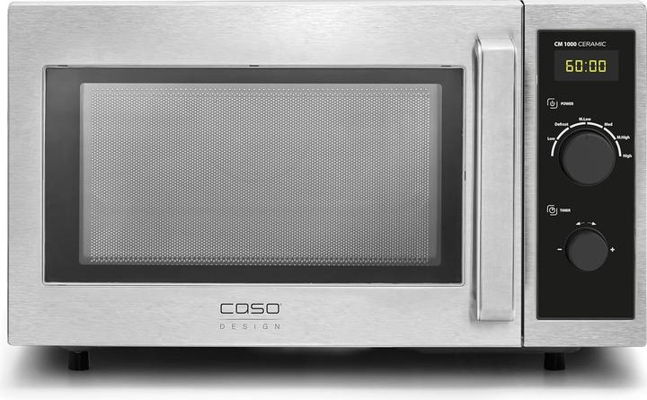 Actual product image Caso Ceramic Microwave | CM 1000 | Free standing | 1000 W | Stainless Steel/Black (25 l)