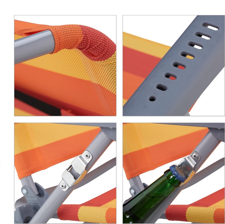 Immagine prodotto Relaxdays Sedia-sdraio pieghevole (85 cm)