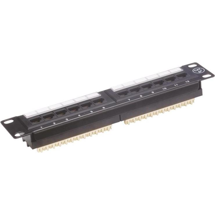 Alantec 014 Patch Panel 1U, Server Zubehör, Schwarz