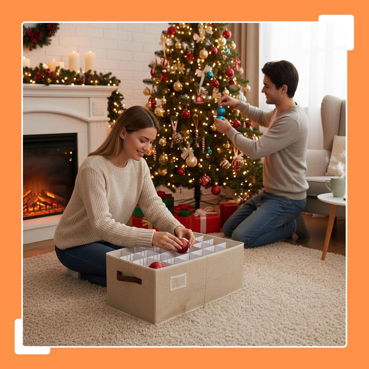 Immagine prodotto Relaxdays Scatola porta palline di Natale