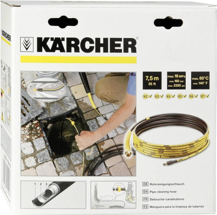 Actual product image Kärcher Pipe cleaning set PC 7.5, 7.5m