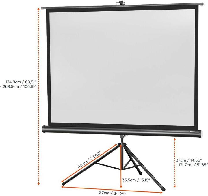 Actual product image Celexon Eco tripod, screen, 4:3 (77.56", 4:3)