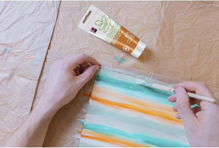 Actual product image Marabu Craft Paint Alkyd Paint Green Orange, 100 ml (100 ml)