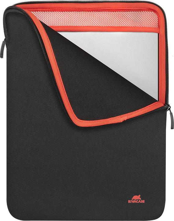 Actual product image Rivacase Anti-shock Case for MacBook 13" Vertical Zip Black (13.31", Apple)
