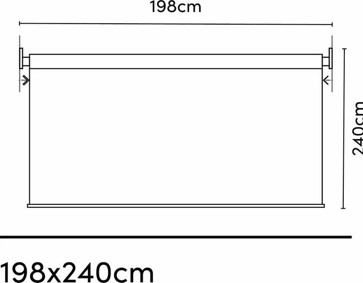Actual product image Platinum Sun & Shade Roller blind Coolfit 240x198 cm (240 x 198 cm)