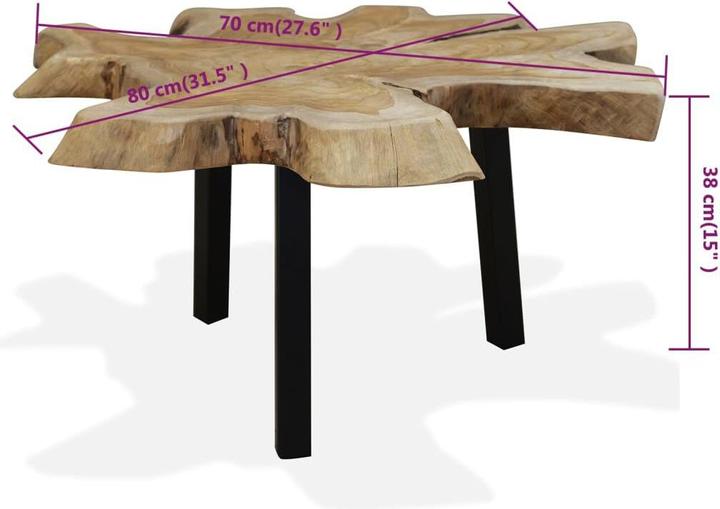 Immagine prodotto vidaXL Couchtisch (80 x 70 x 38 cm)