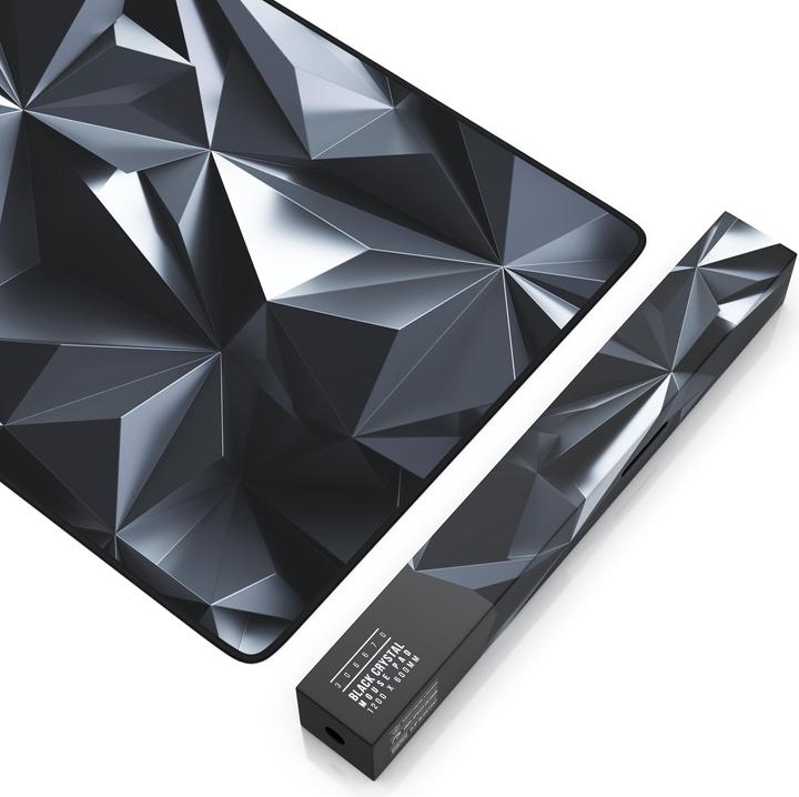 Image du produit Titanwolf Tapis de souris de jeu, Tapis de souris XXXL Speed 1200 x 600 mm, Vitesse & Précision, Black Crystal (XXL)