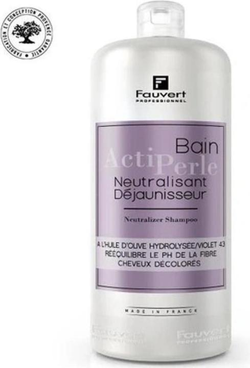 Actual product image Fauvert Professionnel Neutralizing Milk Actiperle Dejaunisseur for Neutralizing Yellow Tones After Bleaching (1000 ml)