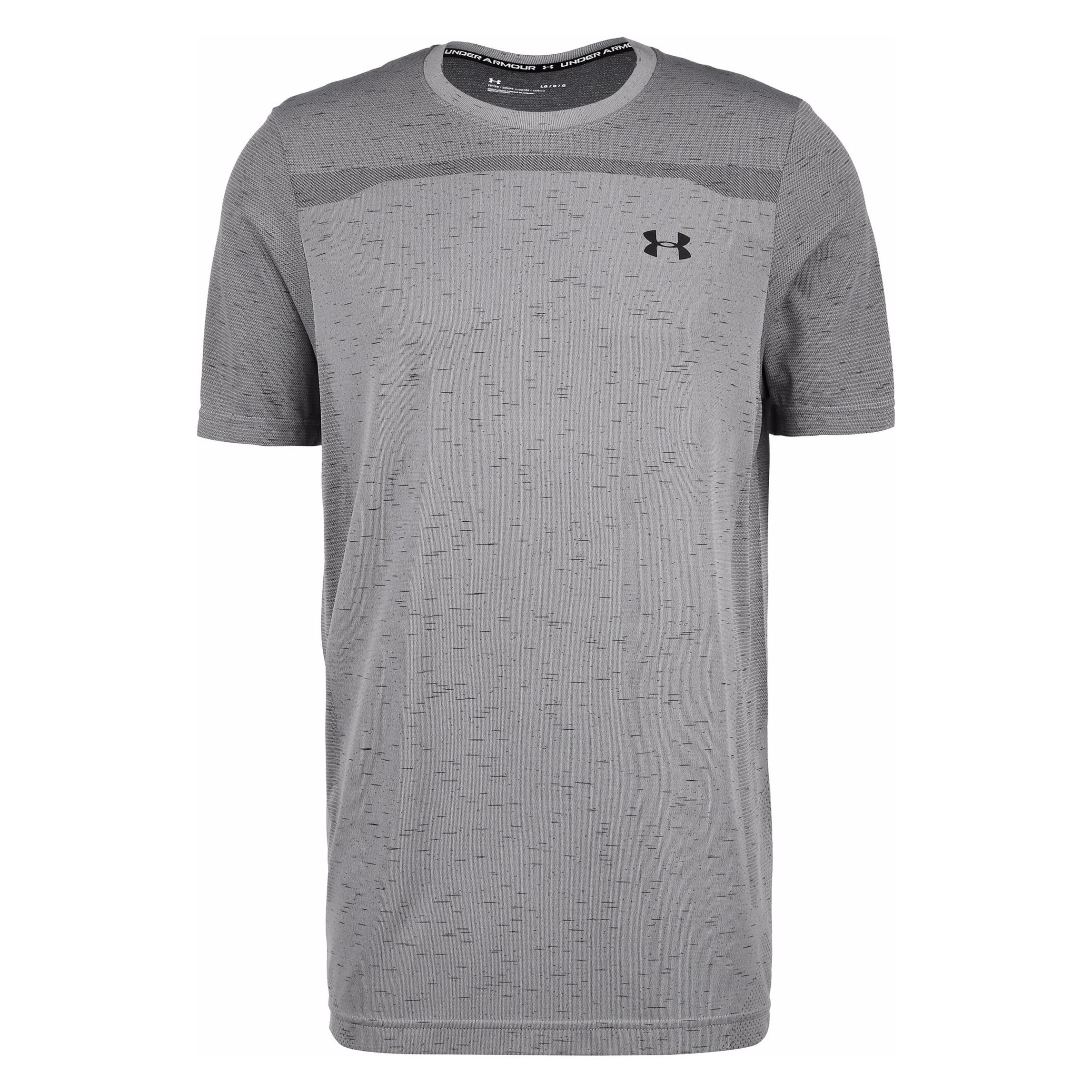 Under Armour, Herren, Sportshirt, Seamless Trainingshirt Herren (M), Grau, M
