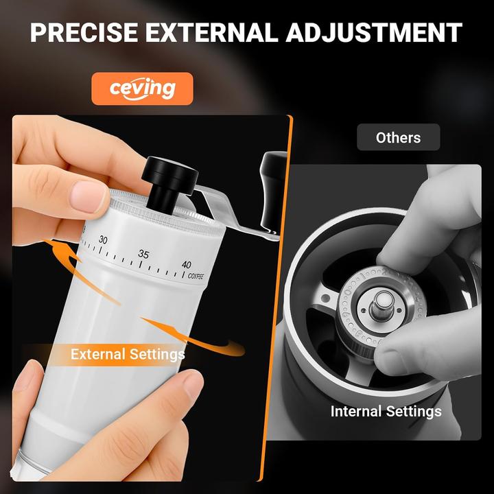 Produktbild ‎Ceving Manuelle Mini-Kaffeemühle mit Keramikmahlwerk