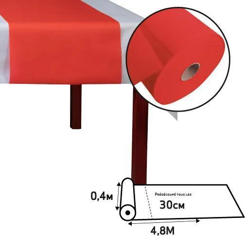 Immagine prodotto PROnappe PRO nappe Tischläufer Tête-à-tête 40 cm x 4.8 m, Rot (40 x 480 cm)