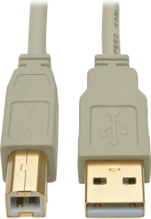 Image du produit Eaton TRIPPLITE USB 2.0 A/B Cable M/M Beige 6ft. 1,83m (1.83 m, USB 1.1)