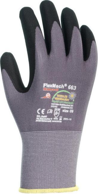 Produktbild Honeywell Handschuhe FlexMech 663 Grösse 10 grau/schwarz EN 388 PSA-Kategorie II (10)