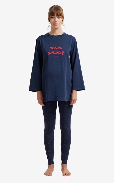 Actual product image Vertbaudet 2-piece MON AMOUR maternity pyjamas for pregnancy and breastfeeding (32, 34)