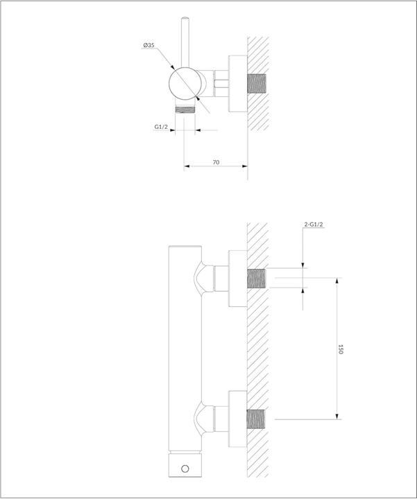 Actual product image Omnires Y Shower Faucet with Ceramic Cartridge and Durable Scratch-Resistant Coating