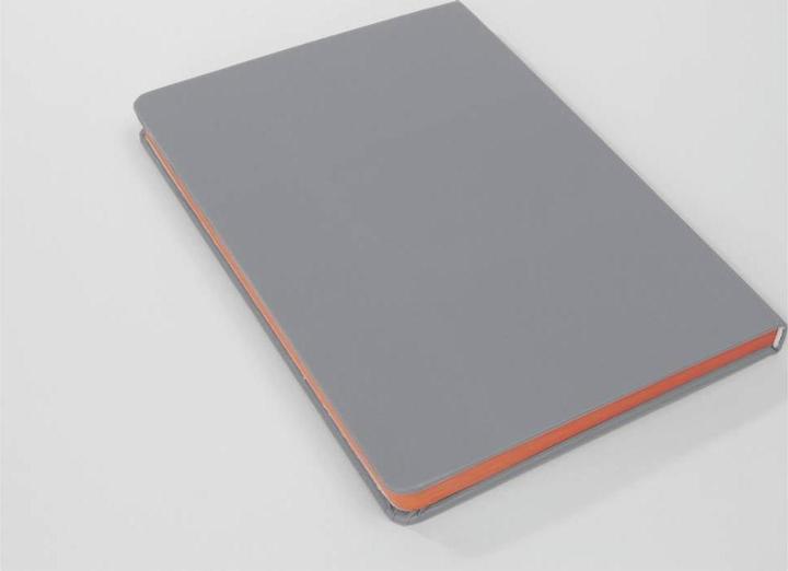 Image du produit Sigel Notizbuch A5 Linescape hellgrau/orange (A5, Quadrillé, Couverture rigide)