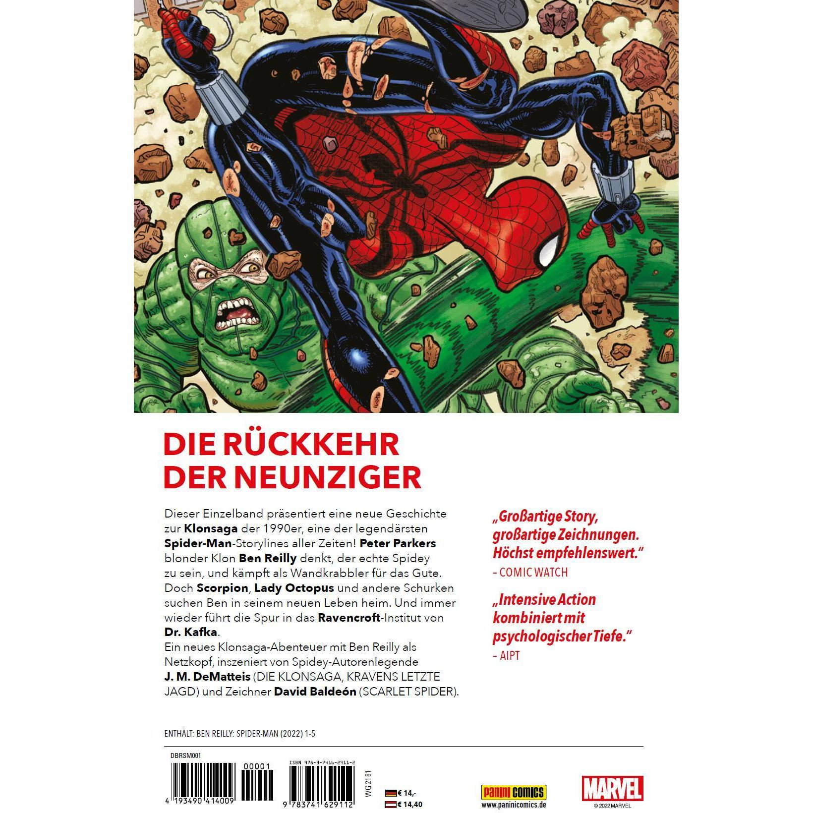 Thumbnail - Ben Reilly: Spider-Man - Am Anfang der Klonsaga, Belletristik von J.M. DeMatteis, David Baldeon, Michael Strittmatter