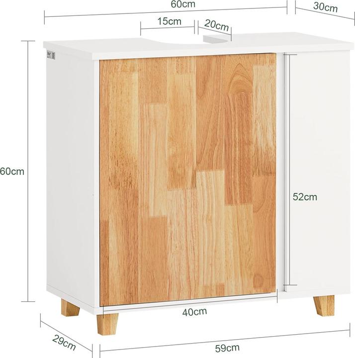 Actual product image SoBuy Vanity unit (60 x 60 x 29 cm)