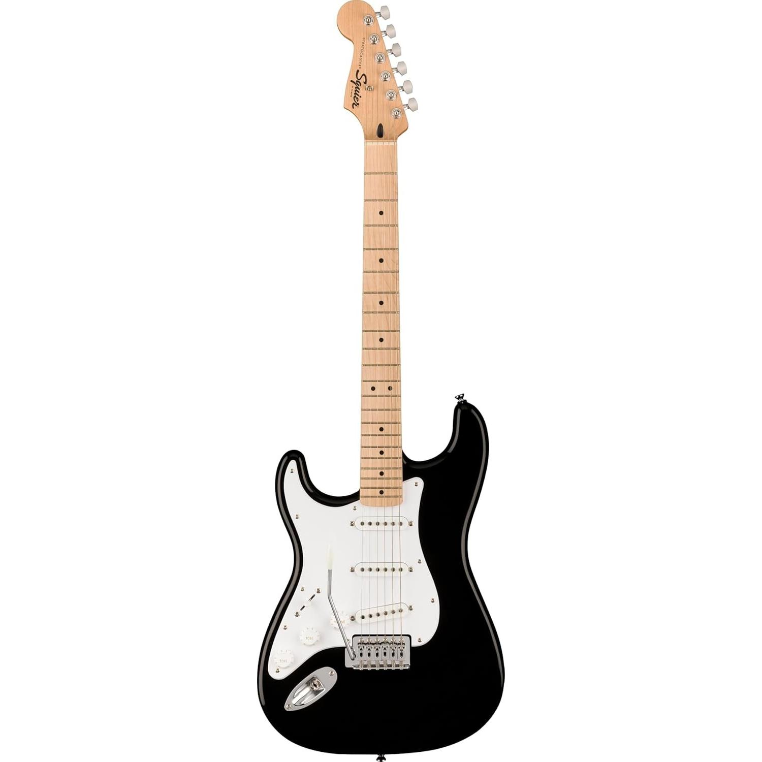 Fender Stratocaster sonica LH MN (Chitarra elettrica, Pioppo (corpo), Acero (collo)), Chitarra, Nero