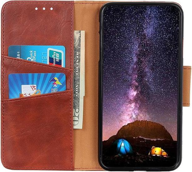 Actual product image MU Classic Crazy Horse IV Leather Bookcover Series (Nokia 3.4)