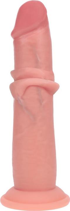 Actual product image RealRock Dual Density Silicone Realistic Sliding Skin Dildo - 6 / 15,5 cm - Flesh