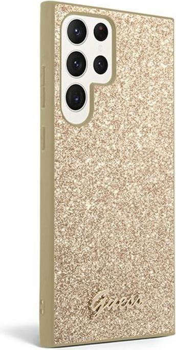 Produktbild Guess Tasche für S24 Ultra S928 GUHCS24LHGGSHD Hardcase Glitter Script gold (Samsung Galaxy S24 Ultra)