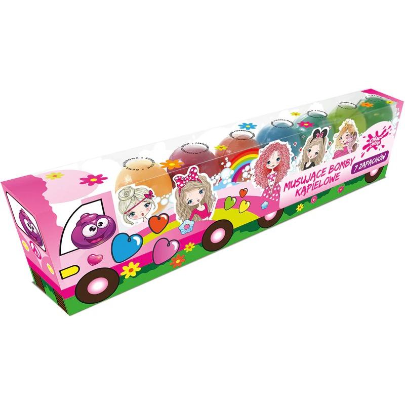 Chlapu Chlap, Sali + Bolle da bagno, Musujące bomby do kąpieli party truck 1op.-7szt