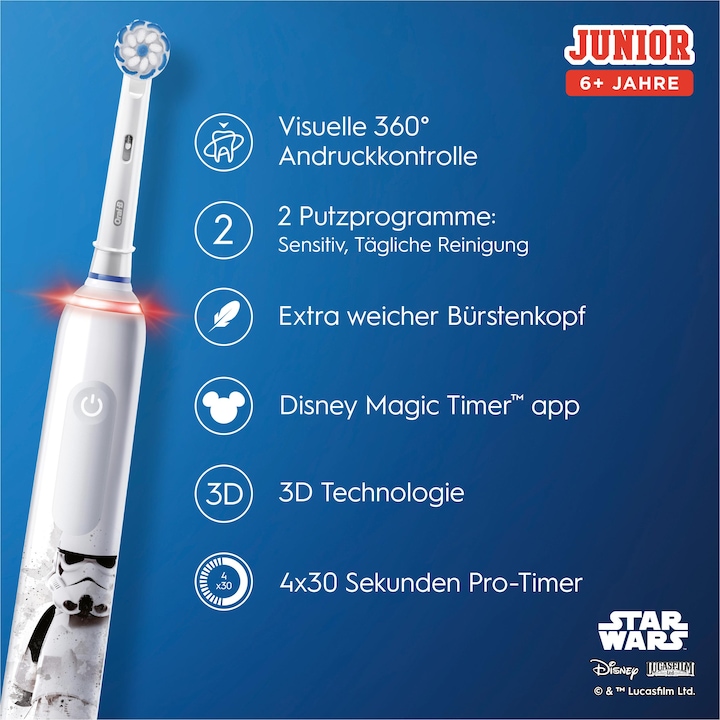 Actual product image Oral-B Junior Star Wars (Oscillating toothbrush)