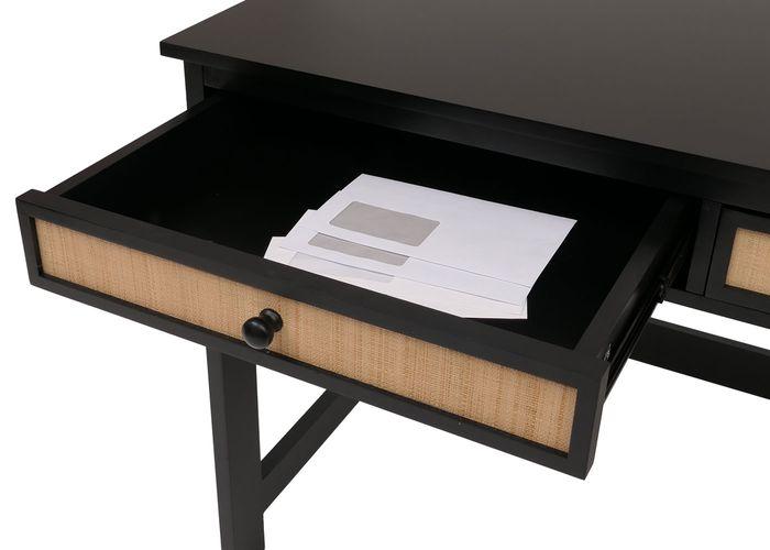 Produktbild Mendler Schreibtisch HWC-O36, 78x110x60cm Holz  schwarz